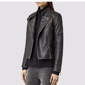 NWT! $650 Allsaints leather moto jacket 6